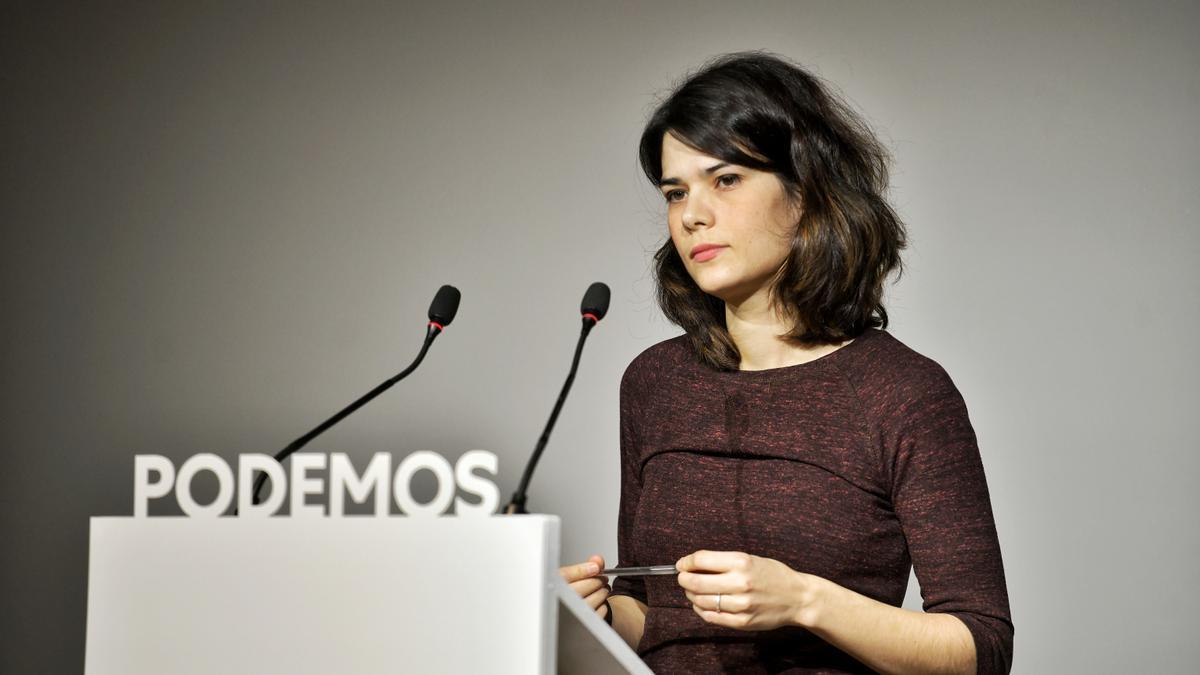 La portavoz de Podemos, Isa Serra