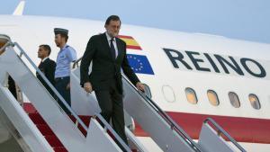 Llegada del presidente del Gobierno, Mariano Rajoy, a Washington para entrevistarse este martes en la Casa Blanca con el presidente de Estados Unidos, Donald Trump. 