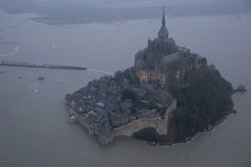 La 'marea del siglo', en el Monte Saint-Michel
