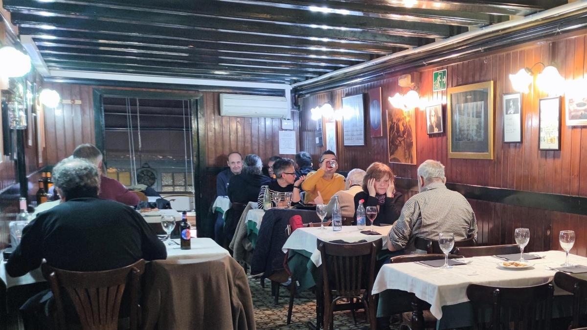 La sala del del restaurante L'Antic Magatzem.