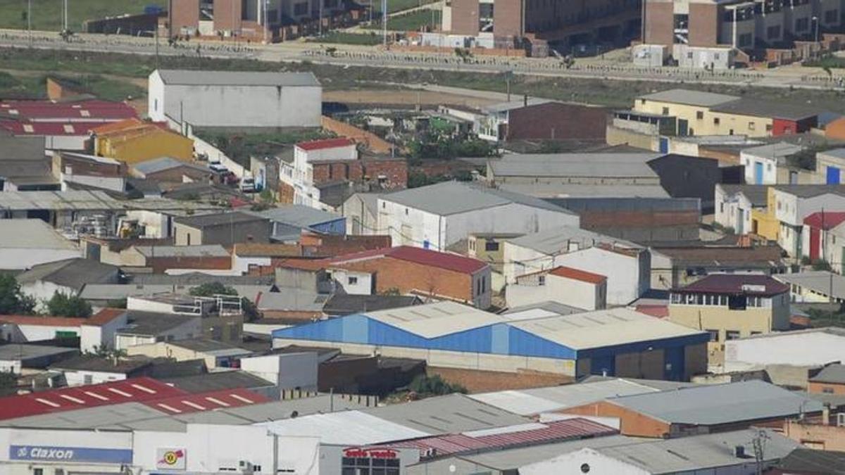 Vista aérea del polígono industrial de Charca Musia en una fotografía de archivo.