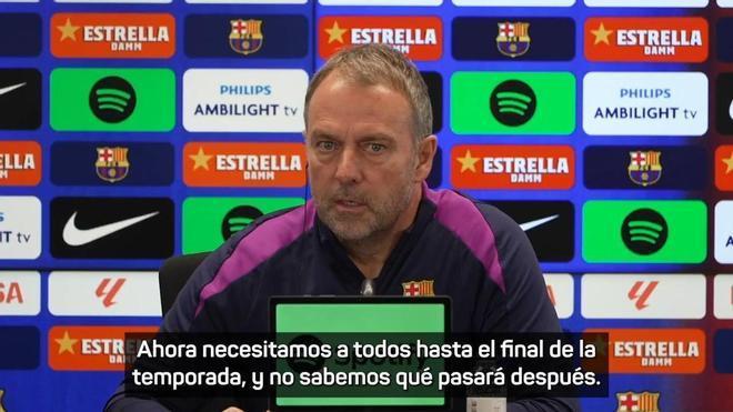 Flick: No es el momento adecuado para saber qué pasará con jugadores como Rashford o Joao Cancelo