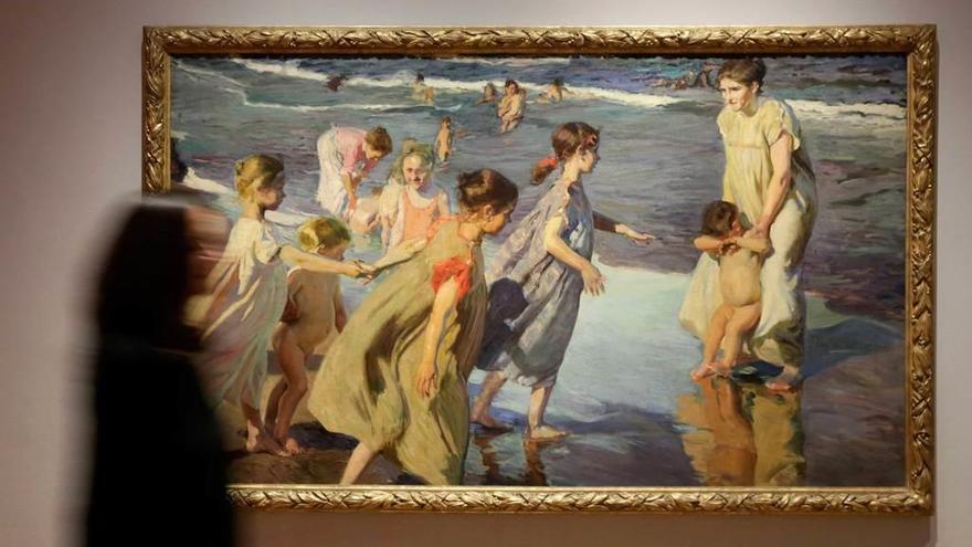 &quot;Verano&quot;, expuesto ayer en el Museo Sorolla.