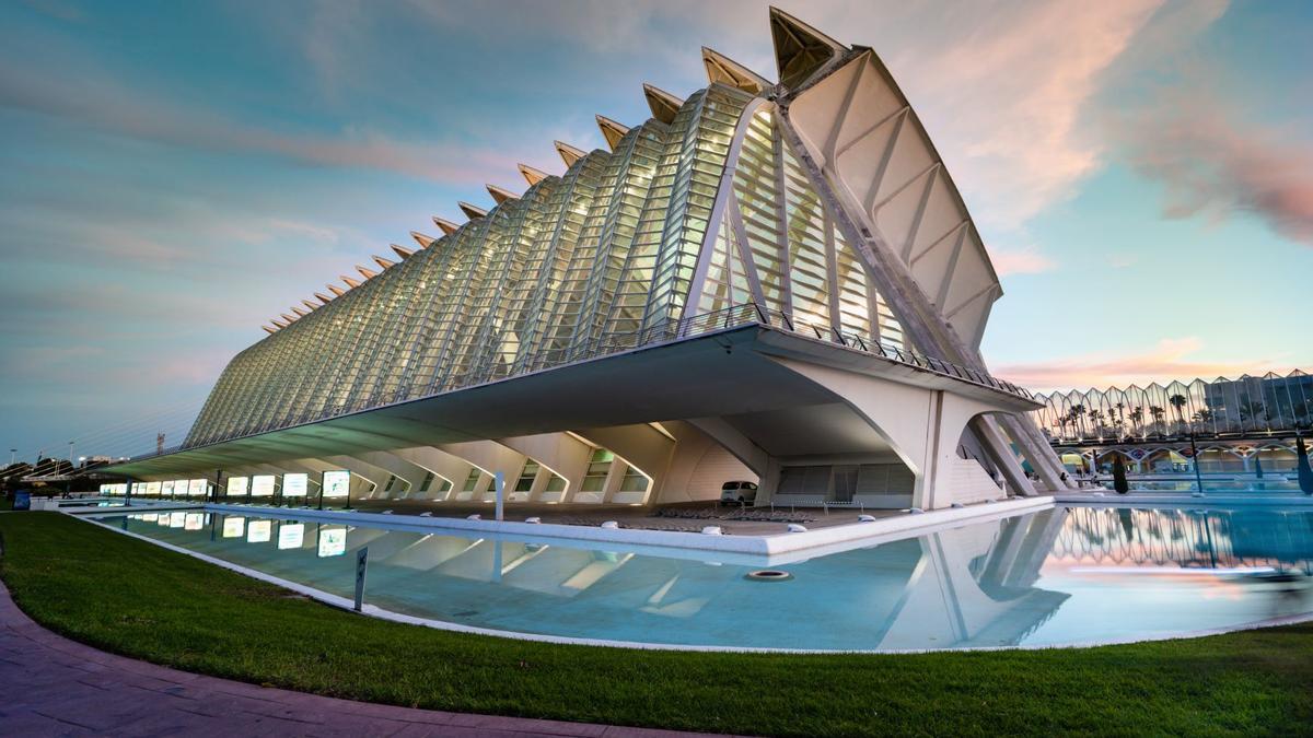 El Museo de las Ciencias, en la Ciudad de las Artes y las Ciencias.