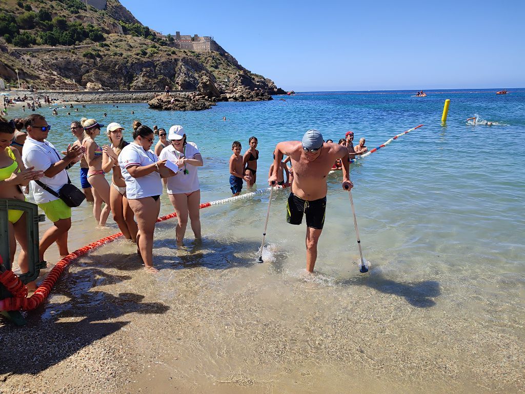 Decenas de nadadores se mojan por la esclerosis múltiple