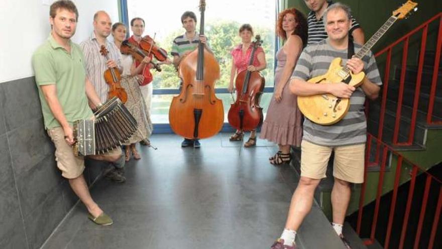 El Quinteto Nuestro Tiempo, durante un ensayo en el Conservatorio. / 13fotos