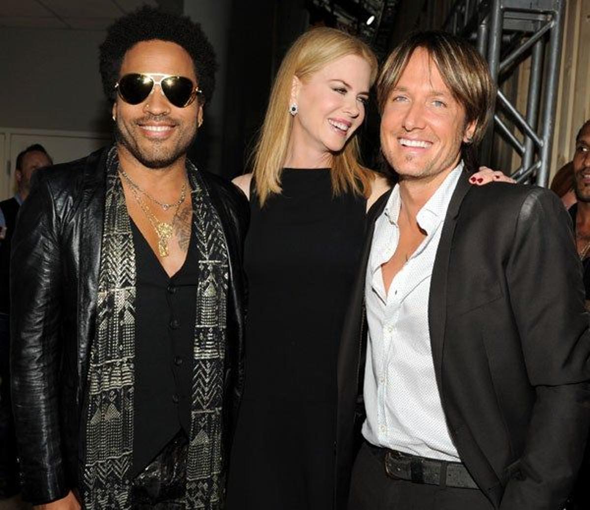 Lenny Kravitz, Nicole Kidman y Keith Urban