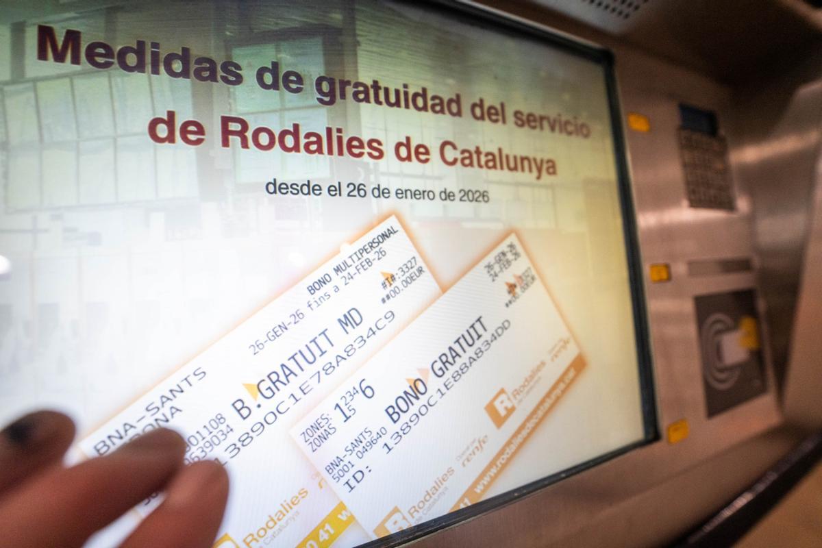Entra en servicio el abono gratuito de Rodalies por el caos ferroviario