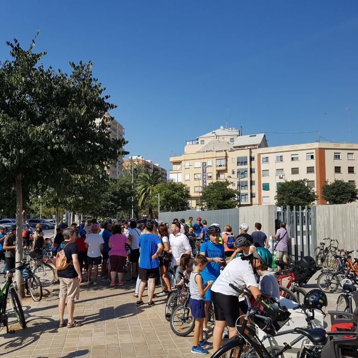 Marcha en bici desde los tres municipios.