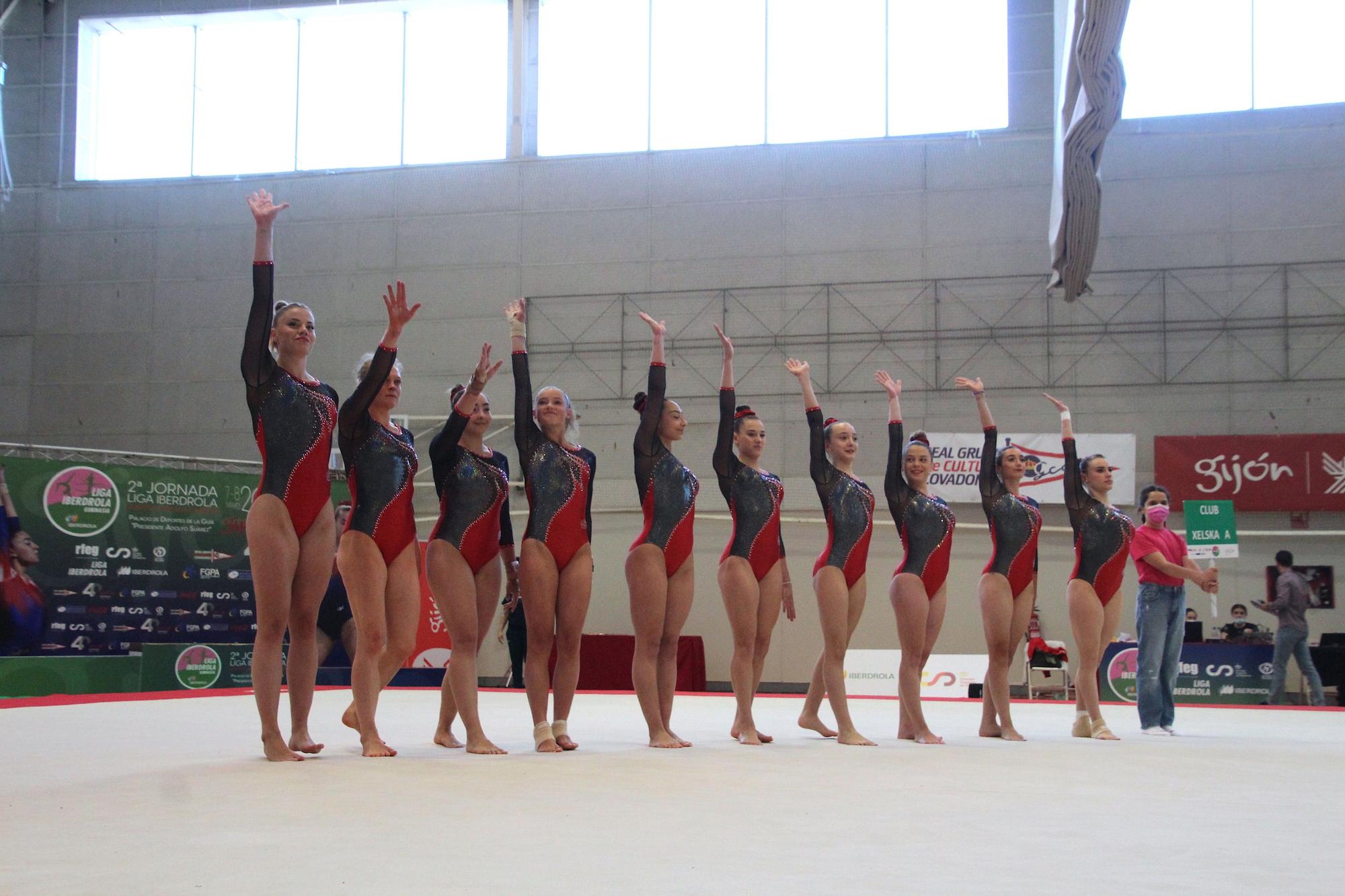 Segunda fase de la Liga Iberdrola de gimnasia artística en Gijón