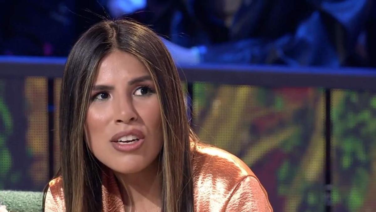 Isa Pantoja en una intervención en Telecinco
