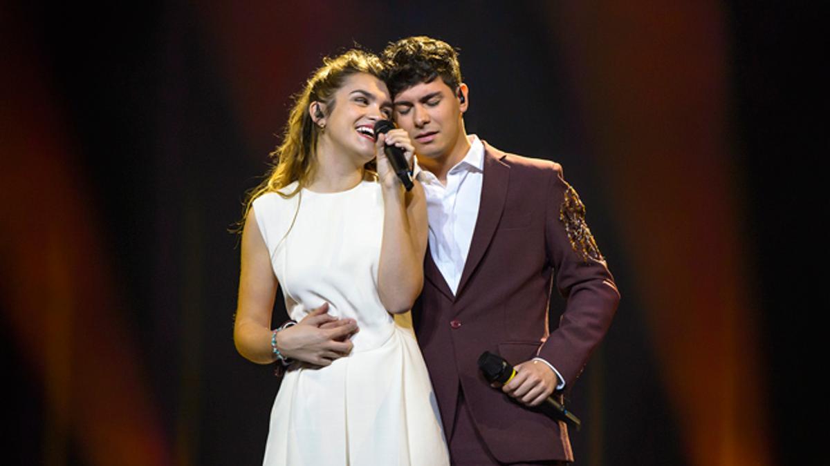 Amaia y Alfred, en el primer ensayo en Eurovisión 2018