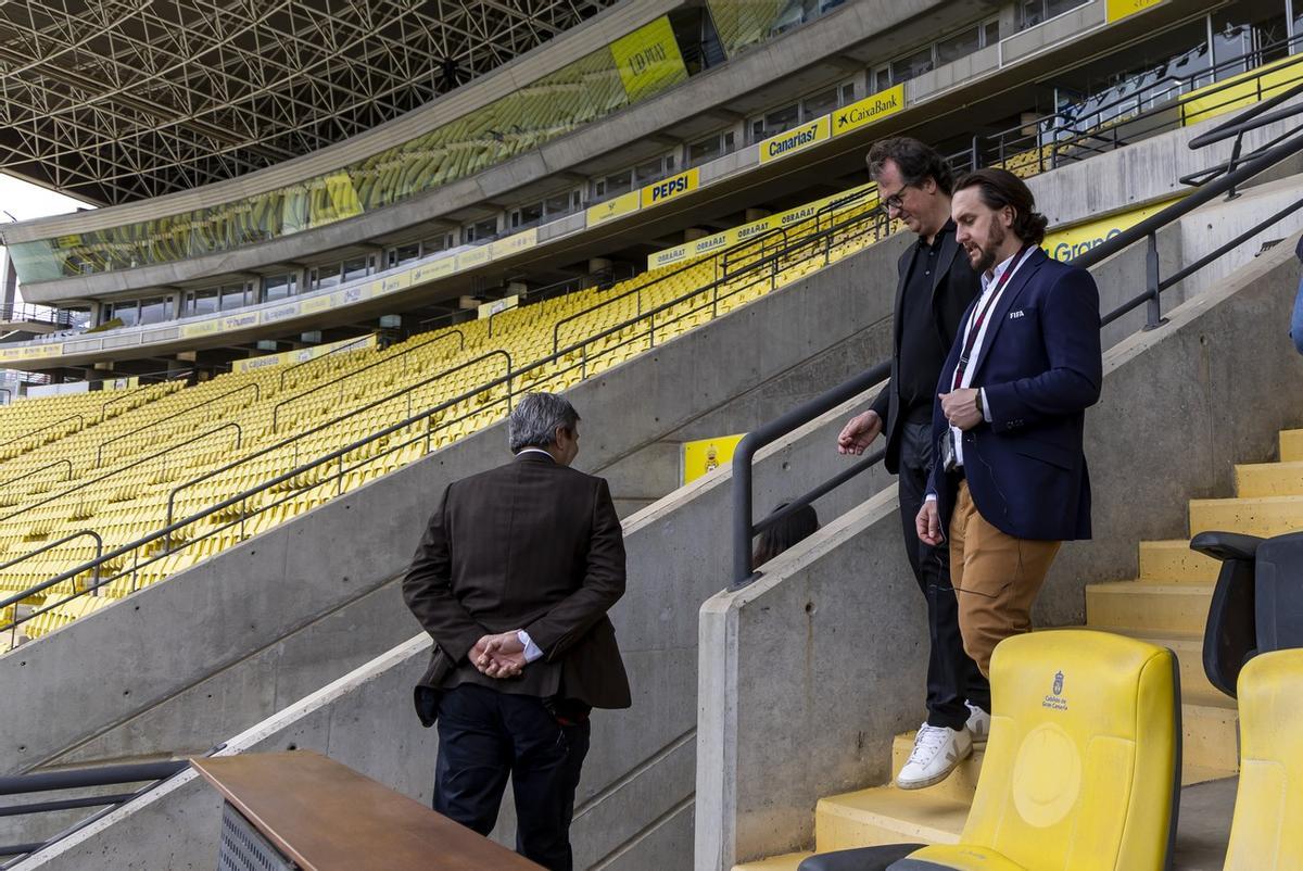 Así fue el día de los emisarios de la FIFA en Gran Canaria para observar los avances de cara al Mundial de 2030 Así fue el día de los emisarios de la FIFA en Gran Canaria para observar los avances de cara al Mundial de 2030