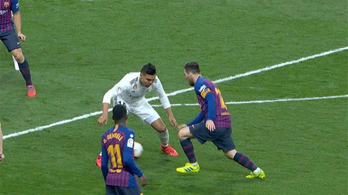 El caño de Messi que dejó sin reacción a Casemiro