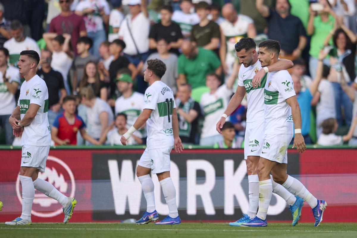Andre Da Silva festeja un gol verdiblanco.