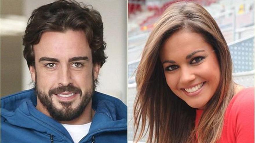 Fernando Alonso y Lara Álvarez.