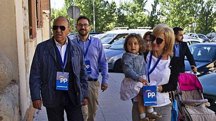 José María Barrios, durante la jornada electoral de este domingo.