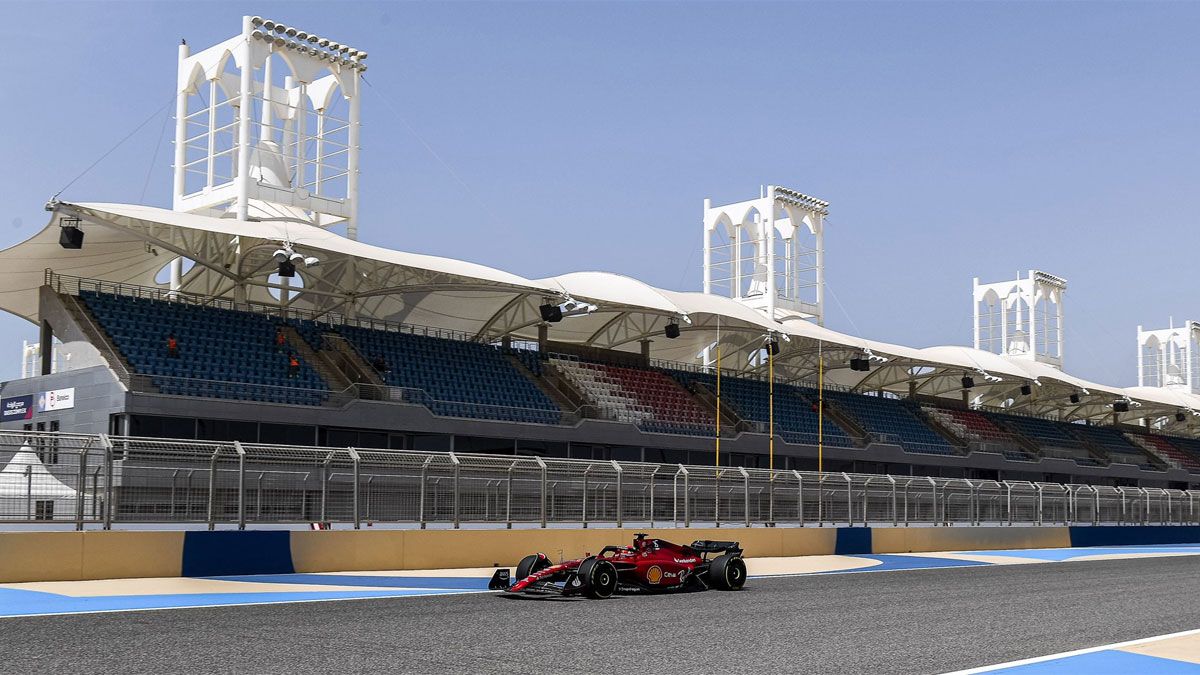 Leclerc, en pista con el F1-75