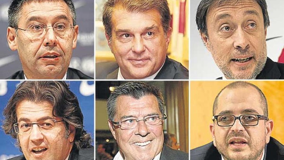Bartomeu, Laporta, Benedito, Freixa, Majó y Farré aspiran a la presidencia del Barça