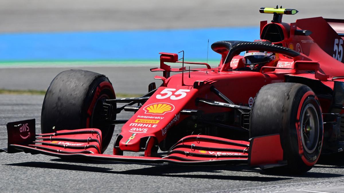 Carlos Sainz, al volante de su Ferrari en el Red Bull Ring