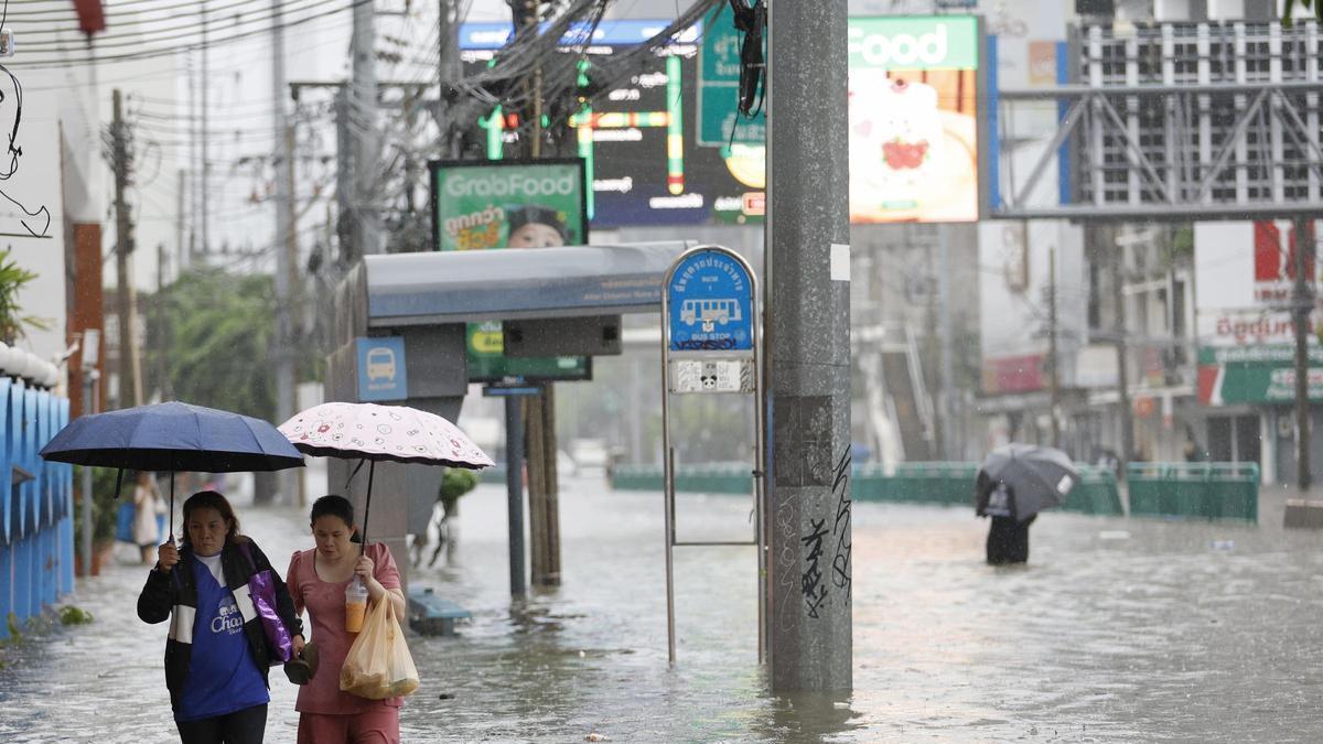 Bangkok declara el estado de desastre por inundaciones tras un temporal de fuertes lluvias