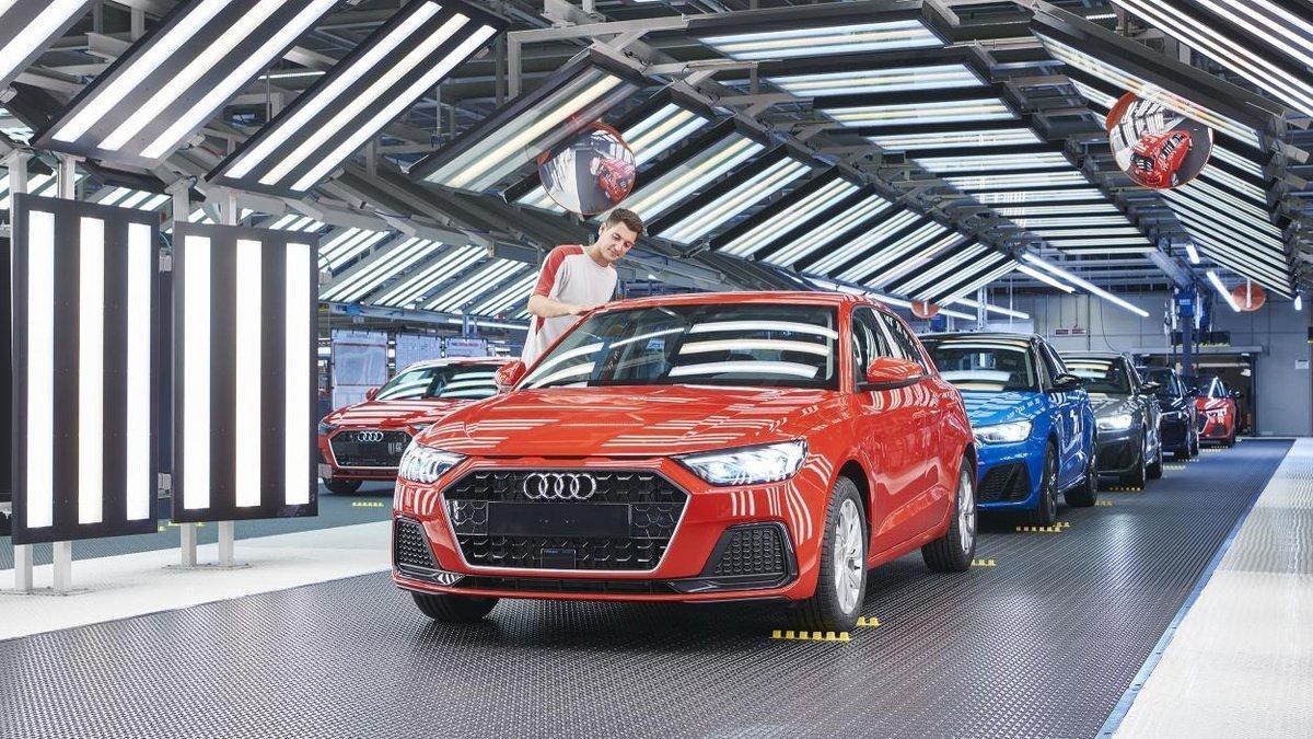 Línea de ensamblaje del Audi A1 en Martorell.