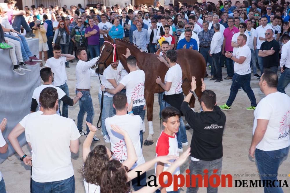 Día uno de mayo, entrada de caballos al Hoyo