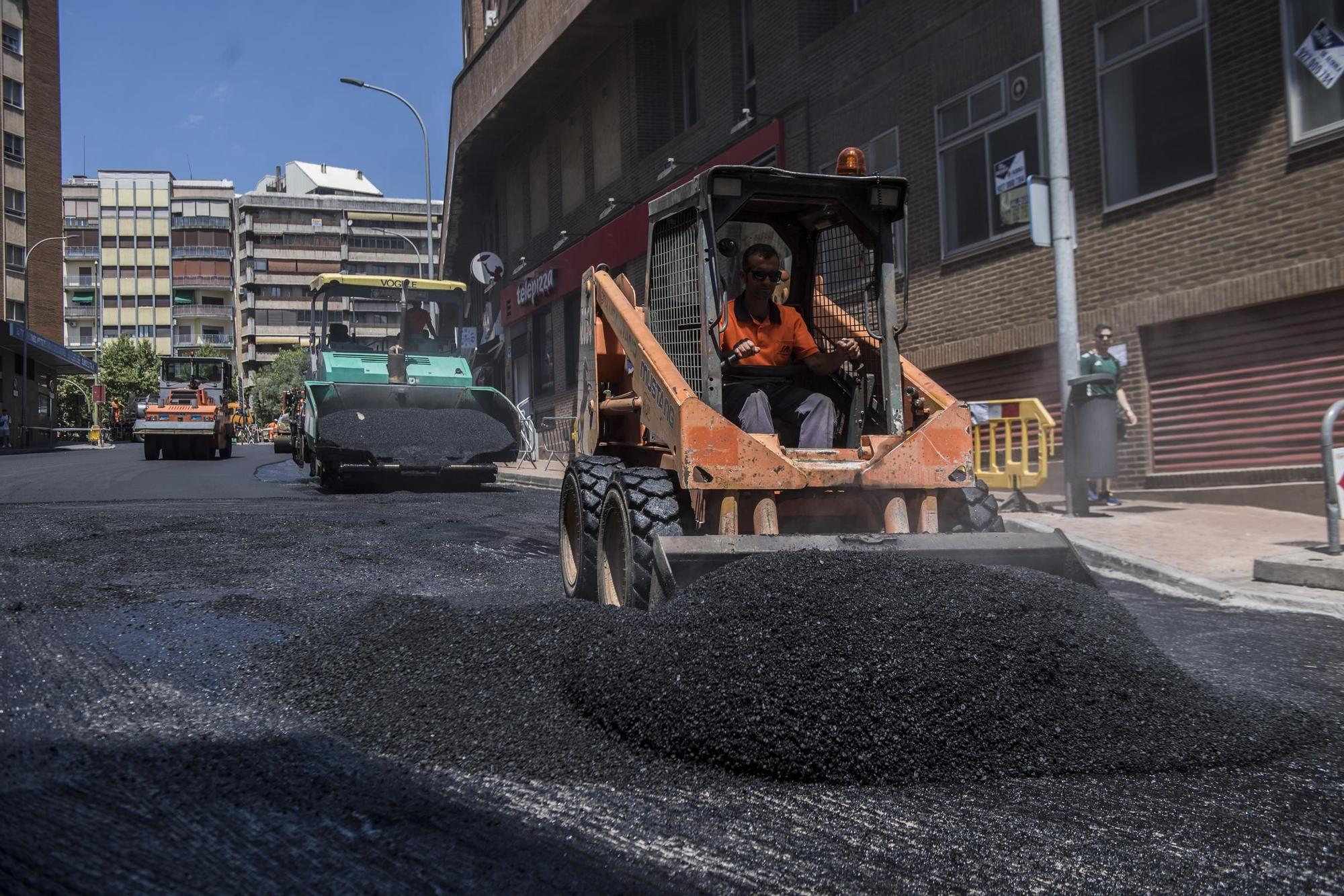 Las imágenes de las obras en la Ronda del Carmen de Cáceres