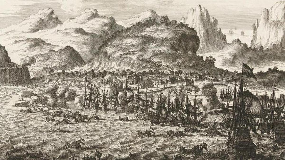 Ilustración extraida de la obra digitalizada 'Canarias y el Atlántico', de Antonio Rumeu de Armas.