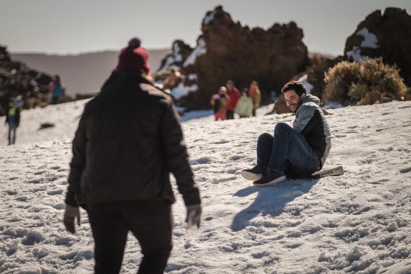 Nieve en el Parque Nacional del Teide