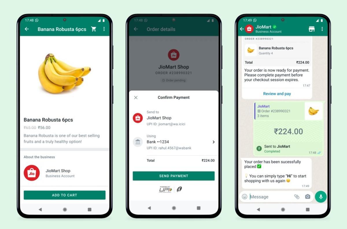 WhatsApp ja permet fer compres al seu mercat més important
