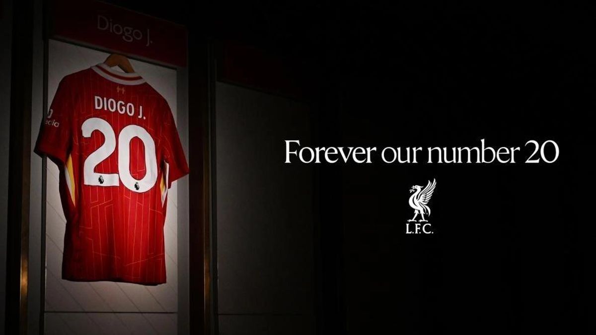 La imagen con la que el Liverpool ha anunciado que retira la camiseta de Diogo Jota