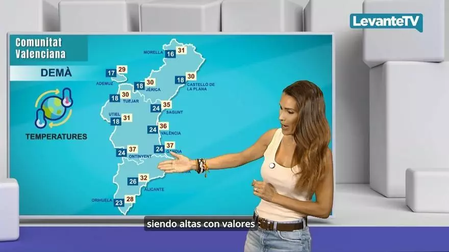 València seguirá con calor intenso este sábado pese al ligero descenso de las temperaturas