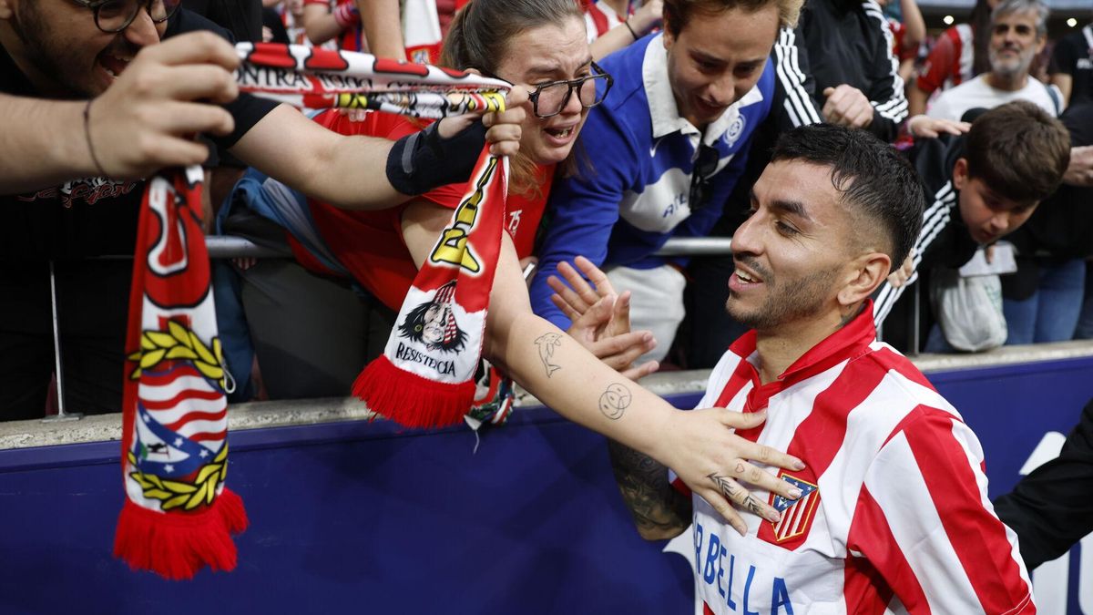Ángel Correa, tras el Atlético-Betis.