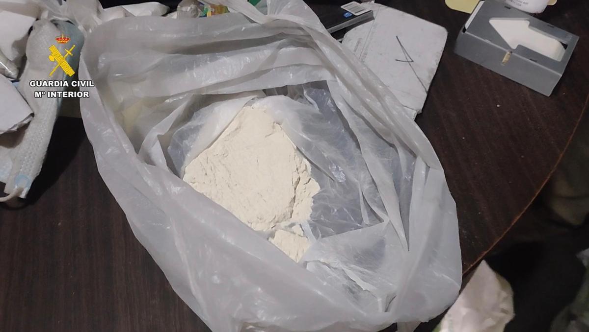 Imagen de la droga incautada.