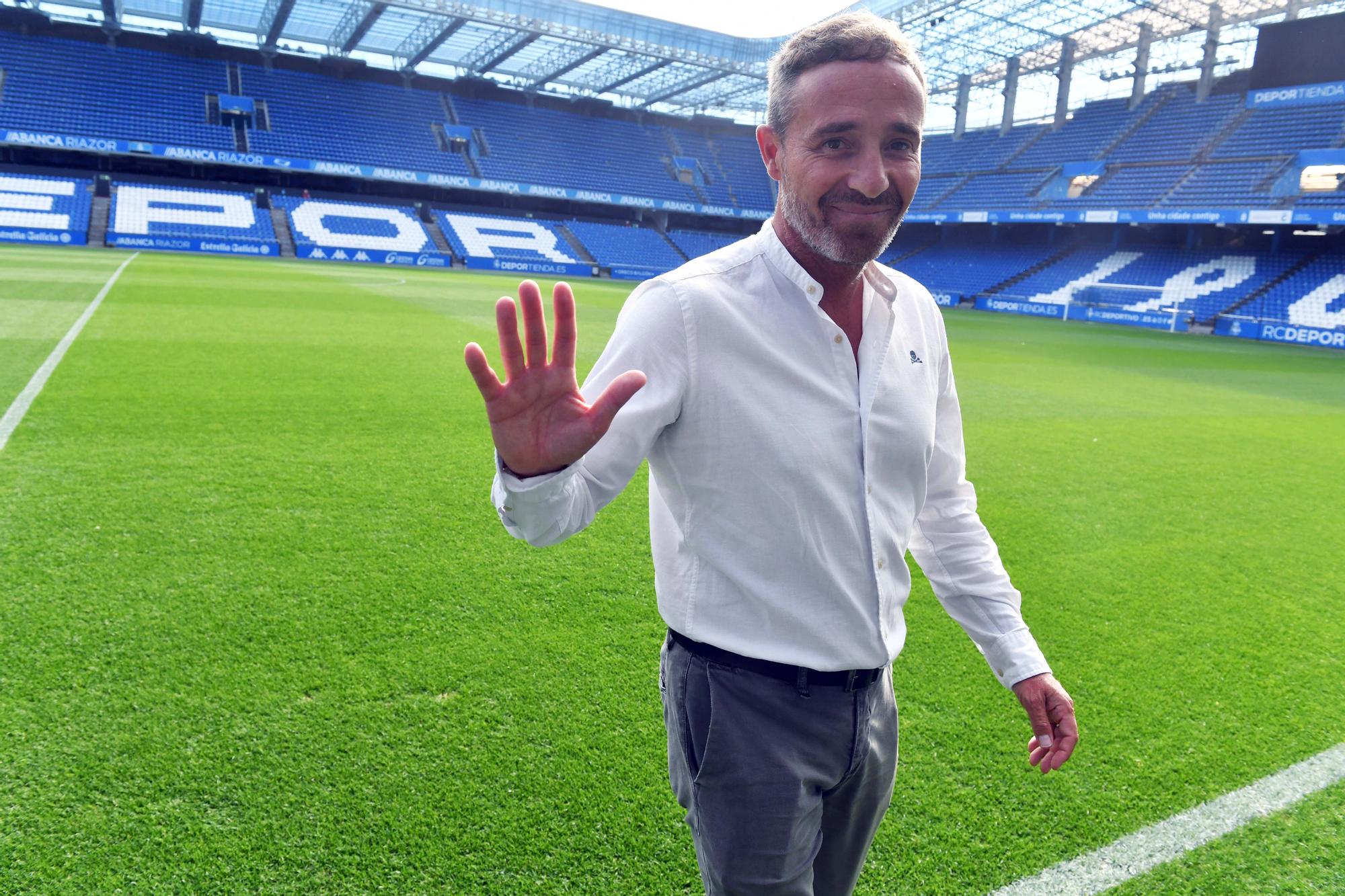 Presentación de Óscar Cano como nuevo entrenador del Dépor