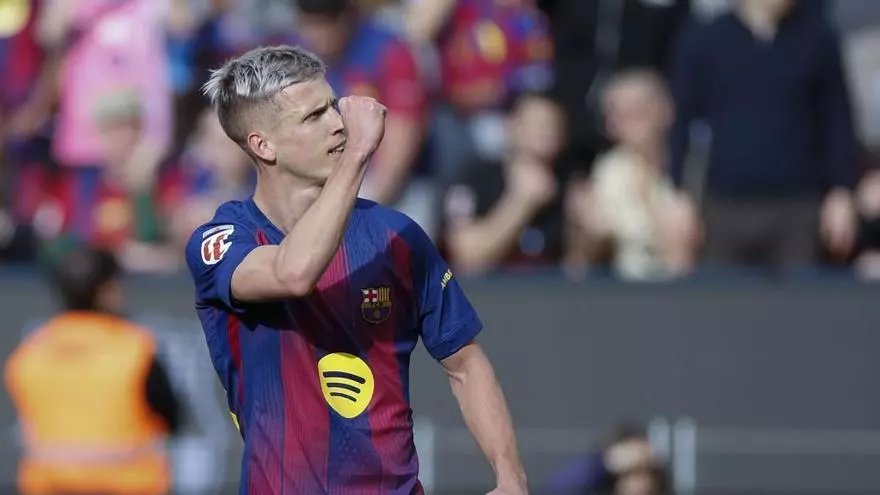 Dani Olmo: "Es una victoria muy importante porque nos pone aún más líderes"