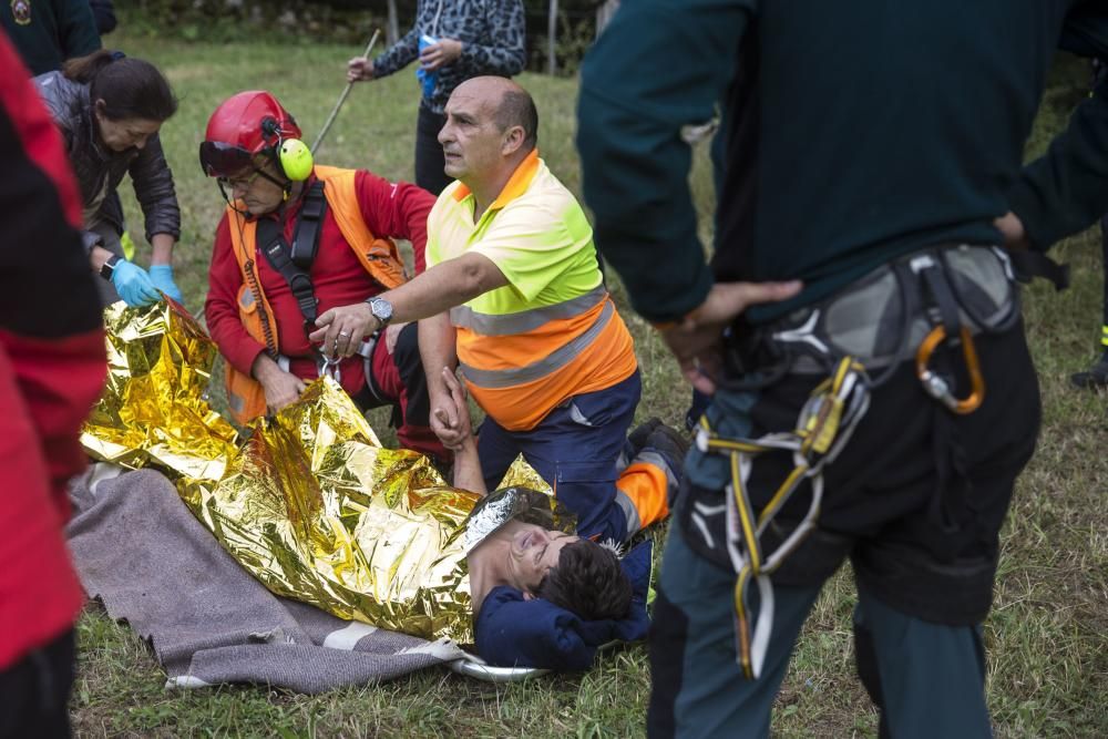 Rescate del montañero desaparecido en Somiedo