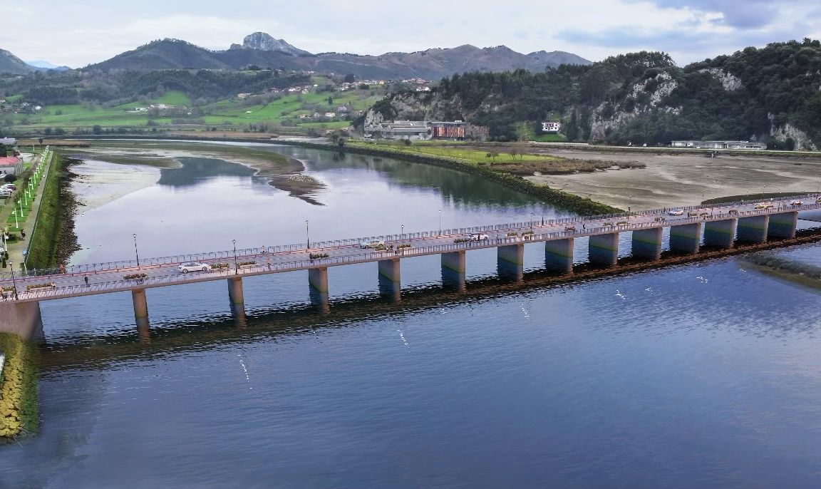 Infografías del puente de Ribadesella