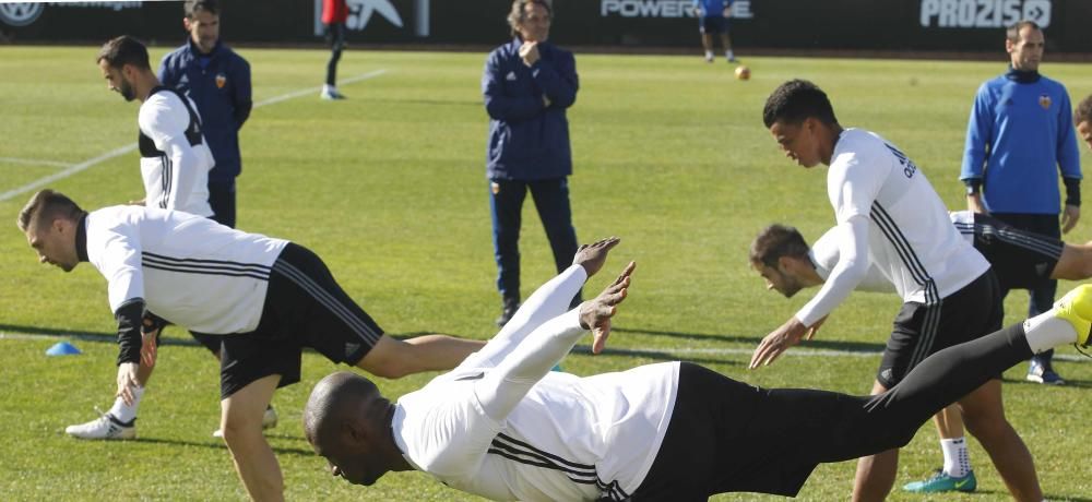 Las mejores imágenes del entrenamiento del Valencia CF