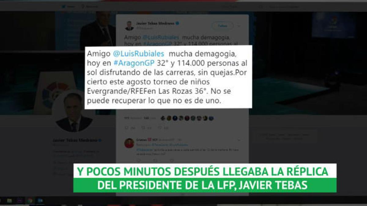 Twiter escenifica la guerra la Federación y La Liga