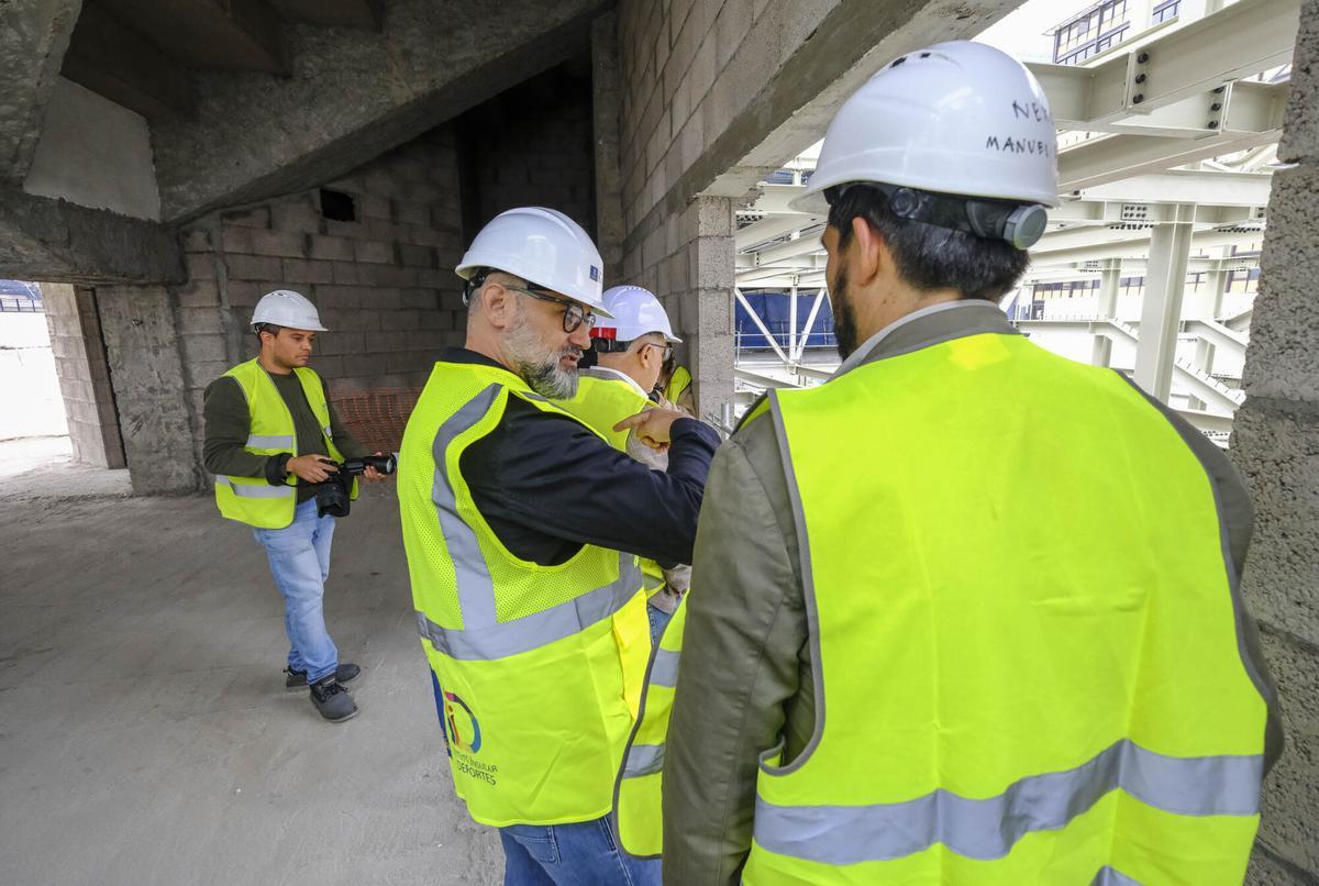 Obras en el Centro Insular de Deportes en Las Palmas de Gran Canaria