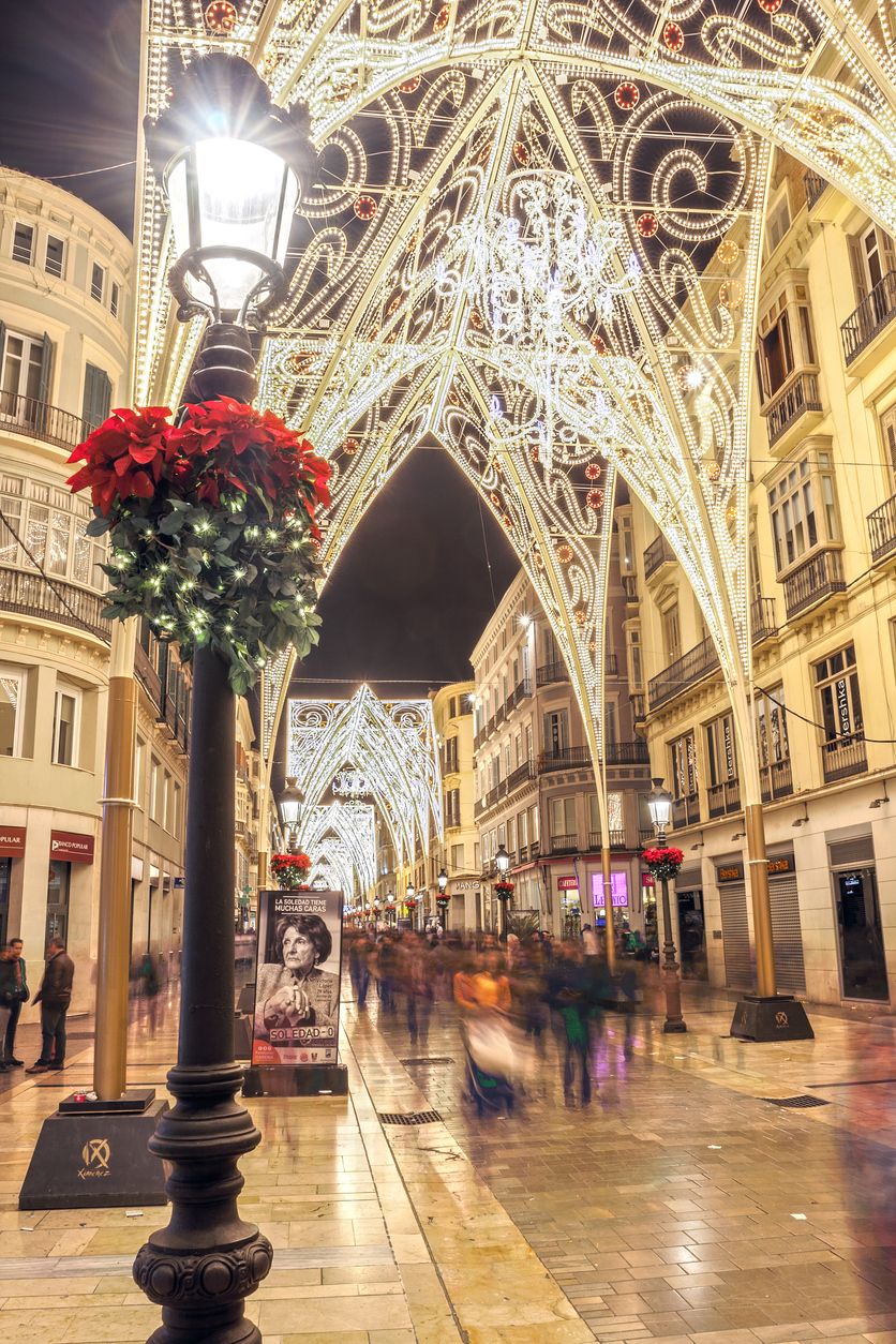 Navidad en la calle Larios.