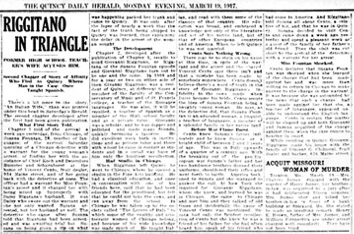 Artículo de prensa de 1917 que reveló el adulterio del abuelo del papa León XIV.