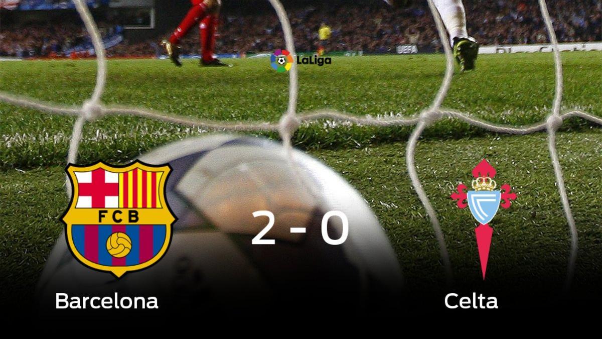 El Barcelona derrota en casa al Celta por 2-0