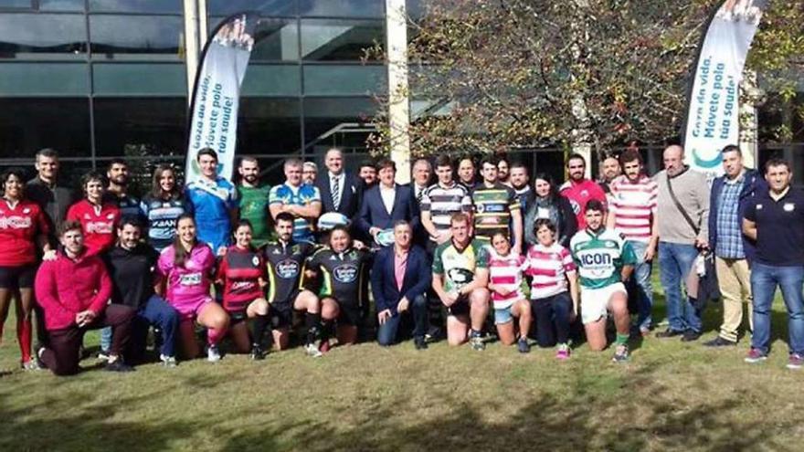 Presentación de las ligas gallegas de rugby. // FdV