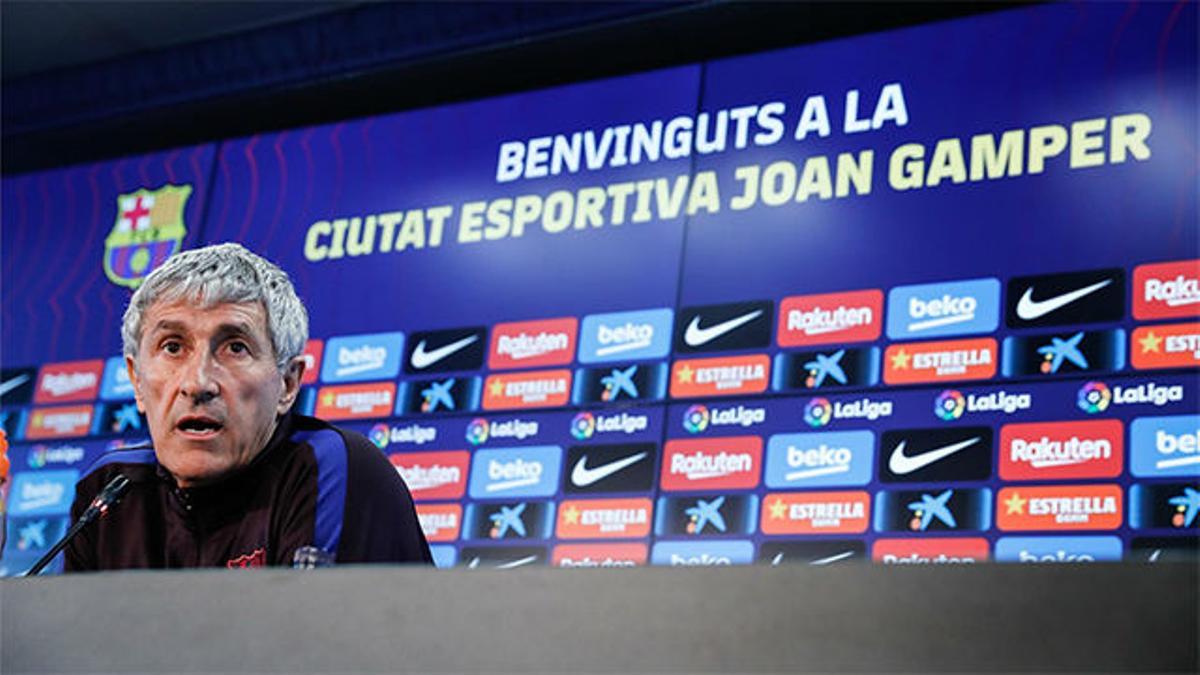 Setién admite que el Barça ha quedado debilitado tras el mercado de invierno