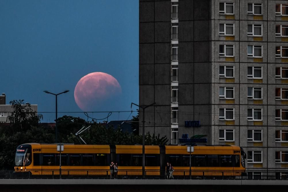 Eclipse lunar parcial en Alemania