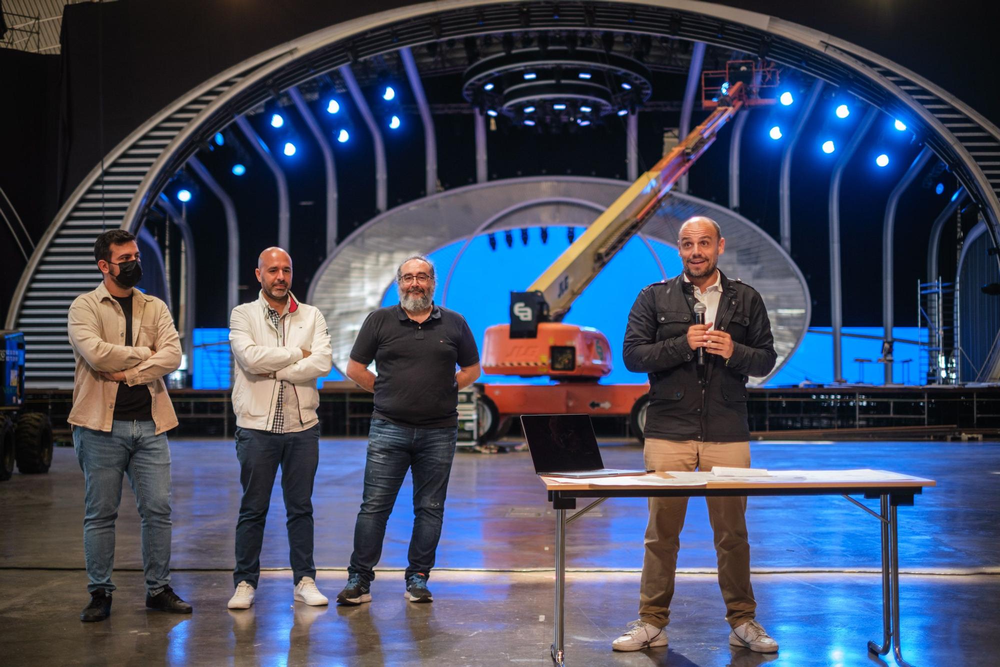 Así se prepara el Recinto Ferial para acoger el Carnaval de Tenerife