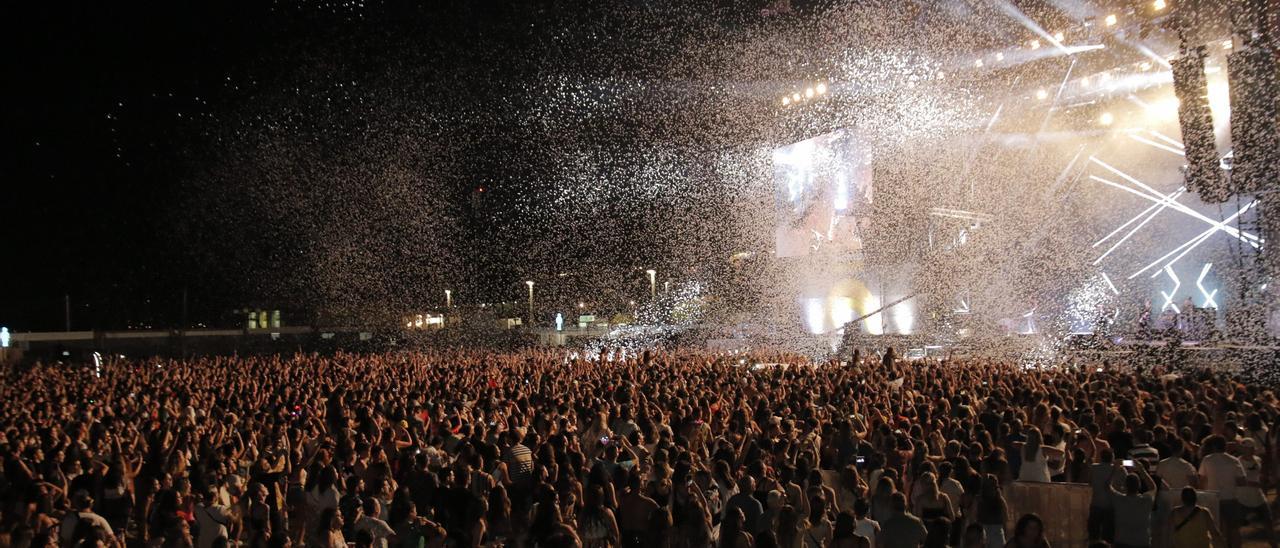 Foto de archivo del ambiente de un concierto en la edición del Arenal Sound del 2019, la última en celebrarse.